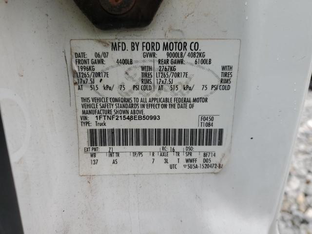 Photo 11 VIN: 1FTNF21548EB50993 - FORD F250 