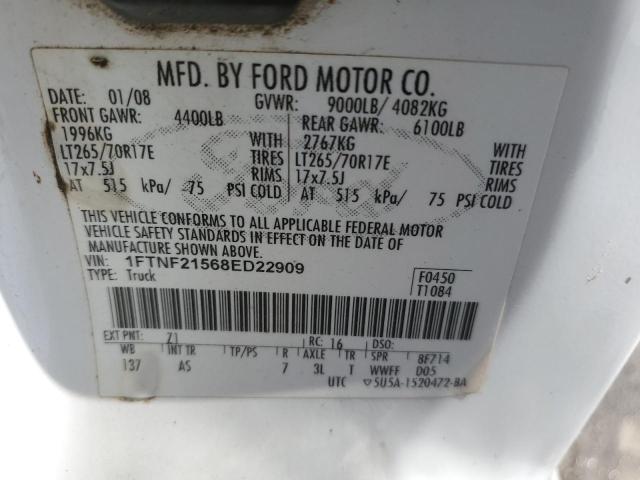 Photo 11 VIN: 1FTNF21568ED22909 - FORD F250 