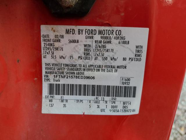 Photo 11 VIN: 1FTNF21578ED39606 - FORD F250 SUPER 