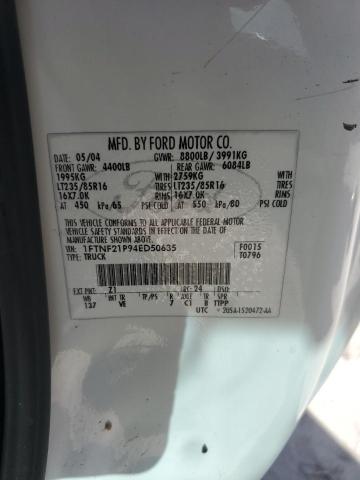 Photo 12 VIN: 1FTNF21P94ED50635 - FORD F250 SUPER 