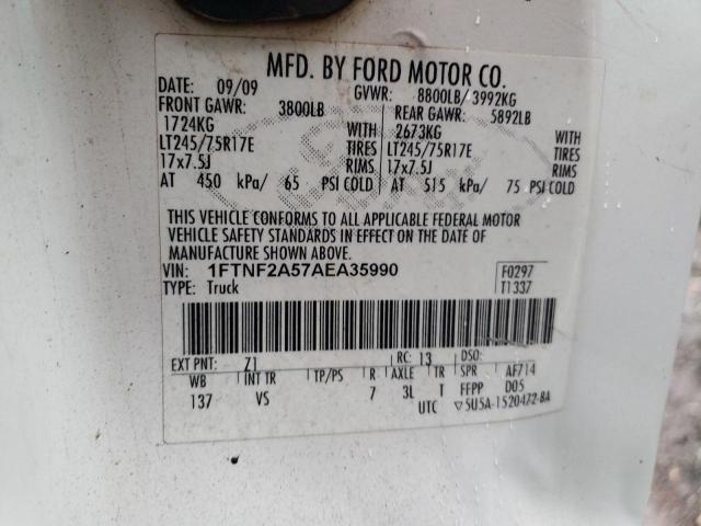 Photo 11 VIN: 1FTNF2A57AEA35990 - FORD F250 