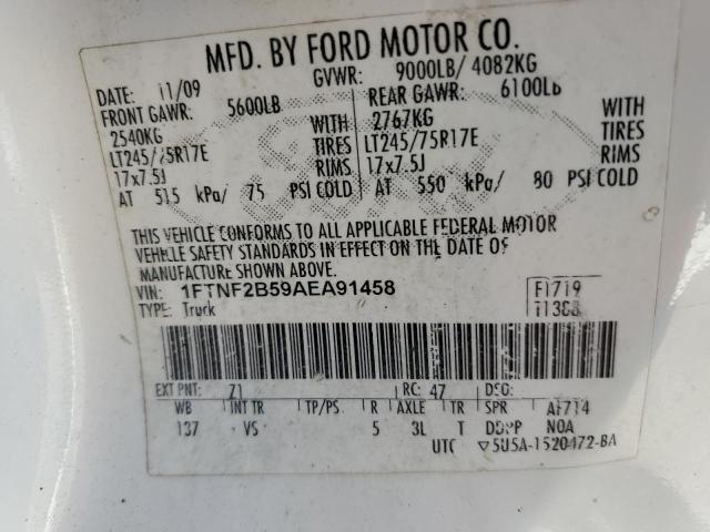 Photo 11 VIN: 1FTNF2B59AEA91458 - FORD F250 SUPER 