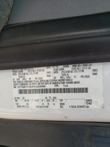 Photo 9 VIN: 1FTNR1YM3FKA53099 - FORD TRANSIT T- 