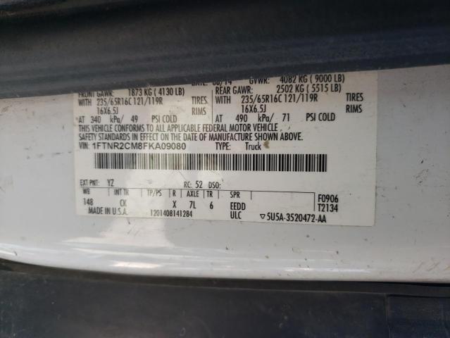 Photo 12 VIN: 1FTNR2CM8FKA09080 - FORD TRANSIT 