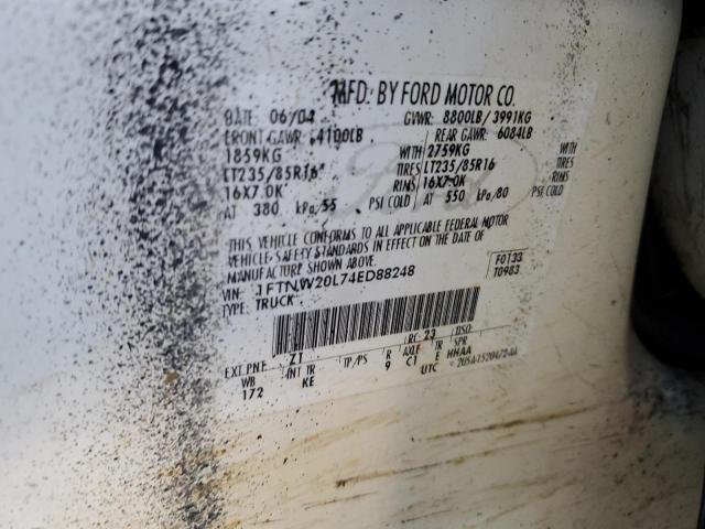 Photo 11 VIN: 1FTNW20L74ED88248 - FORD F250 SUPER 