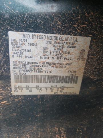 Photo 11 VIN: 1FTNW21F92EA15315 - FORD F250 