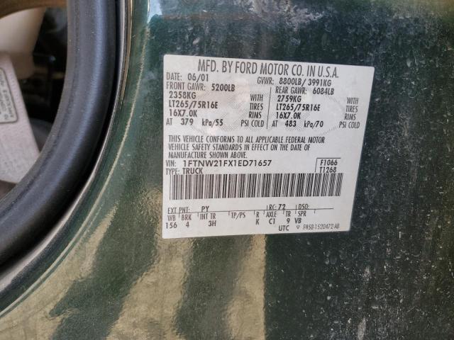 Photo 11 VIN: 1FTNW21FX1ED71657 - FORD F250 SUPER 