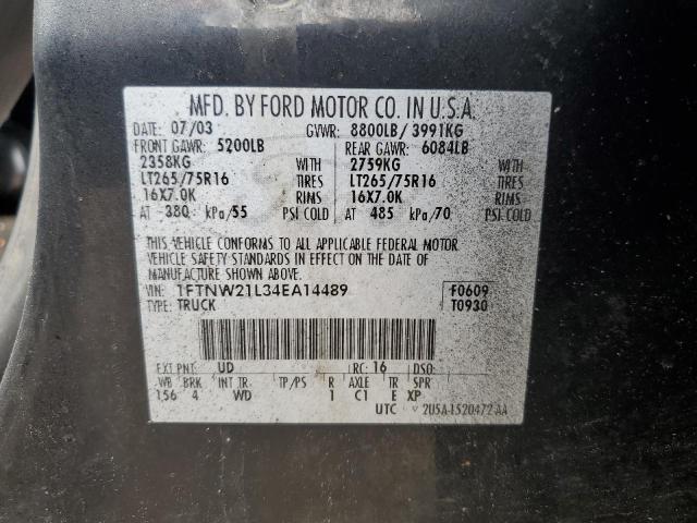 Photo 11 VIN: 1FTNW21L34EA14489 - FORD F250 SUPER 