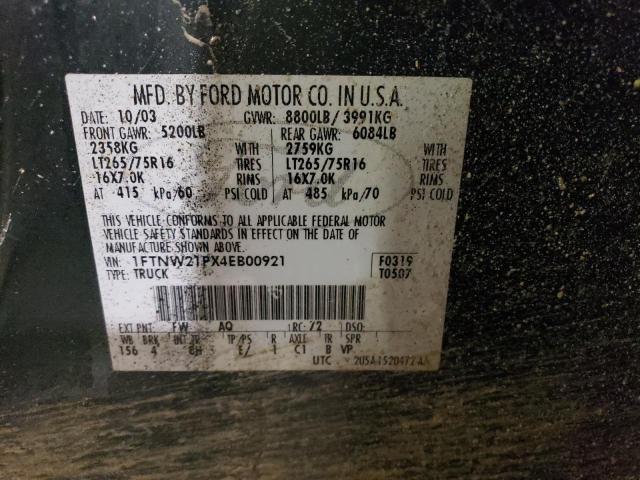 Photo 11 VIN: 1FTNW21PX4EB00921 - FORD F250 