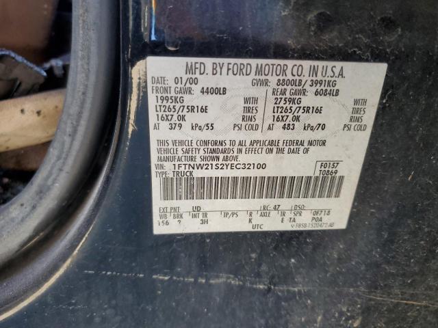 Photo 11 VIN: 1FTNW21S2YEC32100 - FORD F250 SUPER 