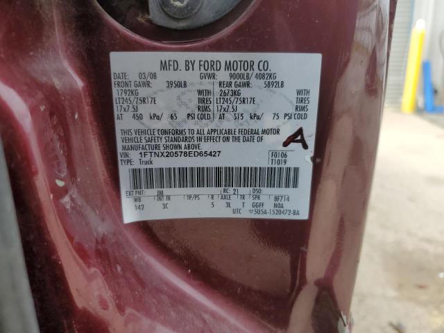 Photo 12 VIN: 1FTNX20578ED65427 - FORD F250 