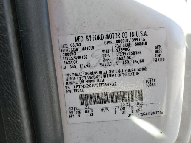 Photo 11 VIN: 1FTNX20P73ED69732 - FORD F250 SUPER 