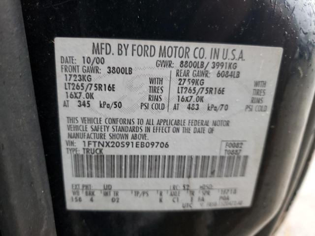 Photo 11 VIN: 1FTNX20S91EB09706 - FORD F250 SUPER 