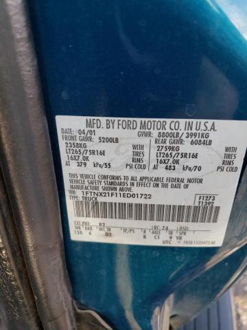 Photo 11 VIN: 1FTNX21F11ED01722 - FORD F250 