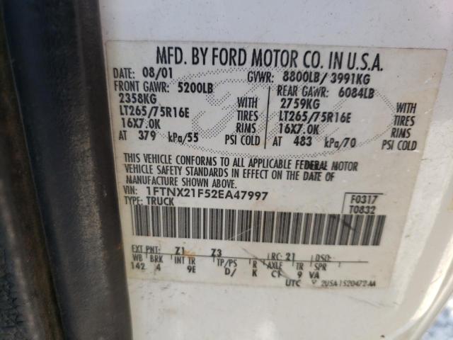 Photo 11 VIN: 1FTNX21F52EA47997 - FORD F250 SUPER 