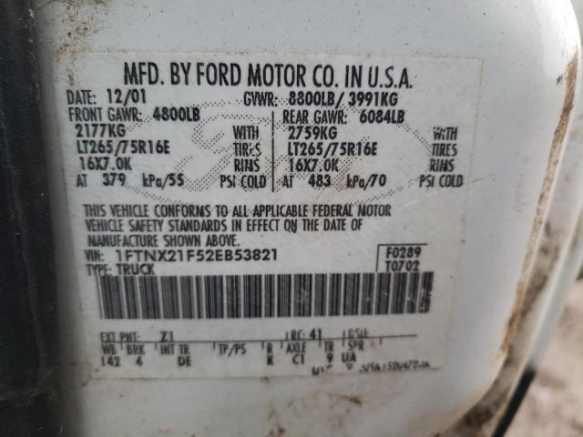 Photo 11 VIN: 1FTNX21F52EB53821 - FORD F250 