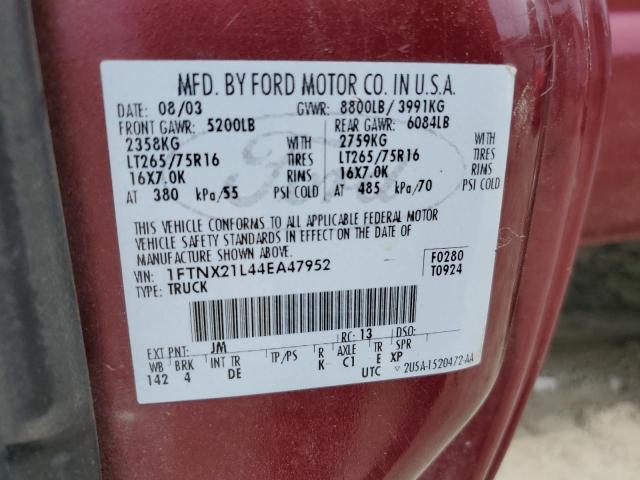 Photo 11 VIN: 1FTNX21L44EA47952 - FORD F250 