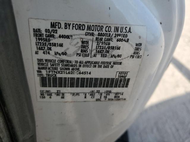 Photo 12 VIN: 1FTNX21L62EC64514 - FORD F250 SUPER 