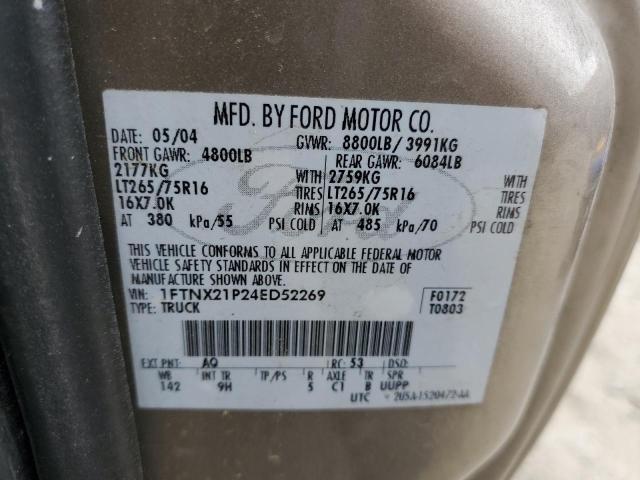 Photo 11 VIN: 1FTNX21P24ED52269 - FORD F250 SUPER 