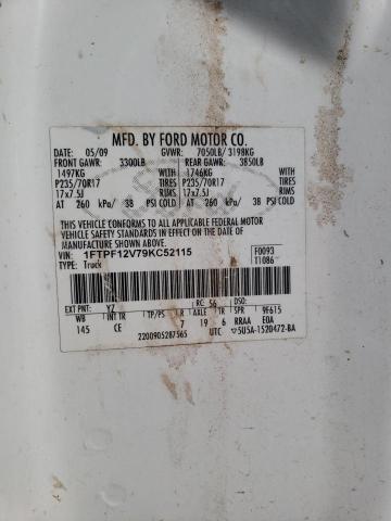 Photo 11 VIN: 1FTPF12V79KC52115 - FORD F150 