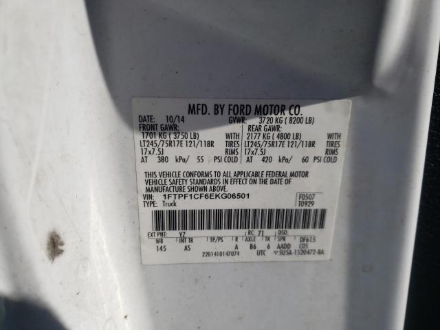 Photo 9 VIN: 1FTPF1CF6EKG06501 - FORD F150 