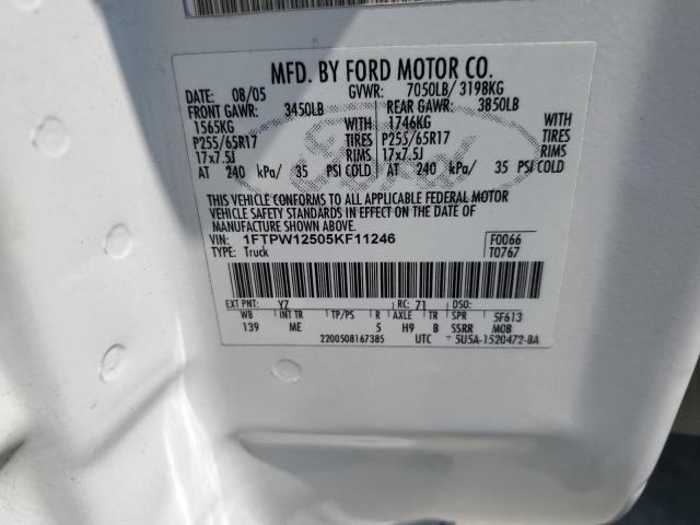 Photo 11 VIN: 1FTPW12505KF11246 - FORD F-150 