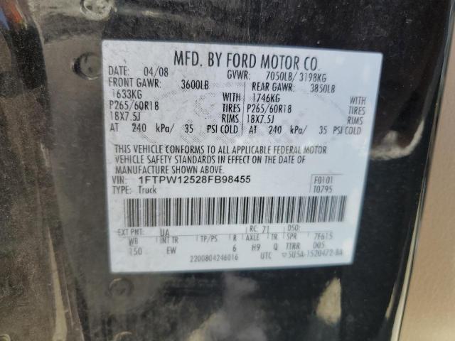 Photo 11 VIN: 1FTPW12528FB98455 - FORD F150 