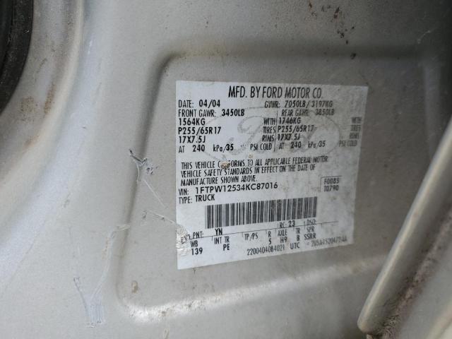 Photo 11 VIN: 1FTPW12534KC87016 - FORD F150 