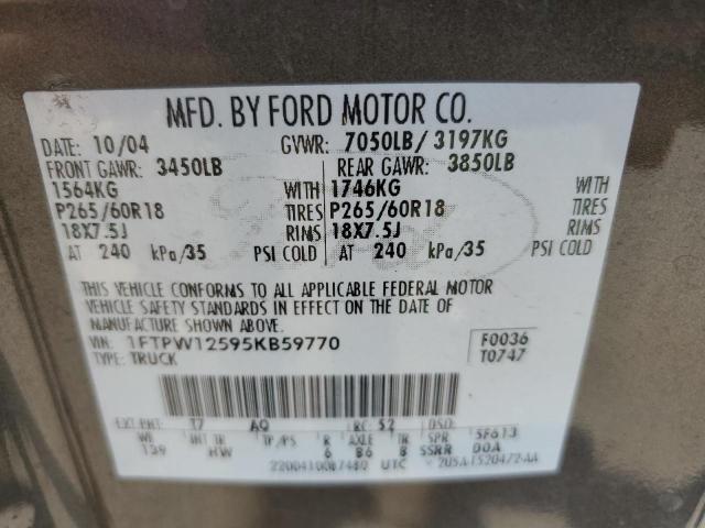 Photo 12 VIN: 1FTPW12595KB59770 - FORD F150 SUPER 