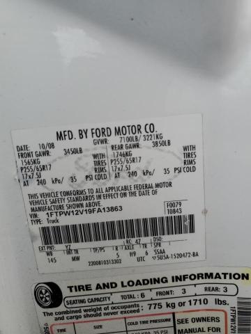 Photo 11 VIN: 1FTPW12V19FA13863 - FORD F-150 