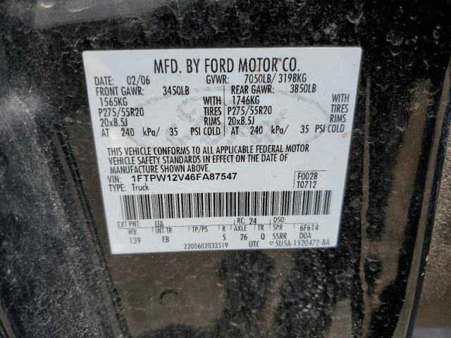 Photo 11 VIN: 1FTPW12V46FA87547 - FORD F-150 