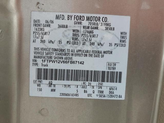 Photo 11 VIN: 1FTPW12V66FB67142 - FORD F-150 