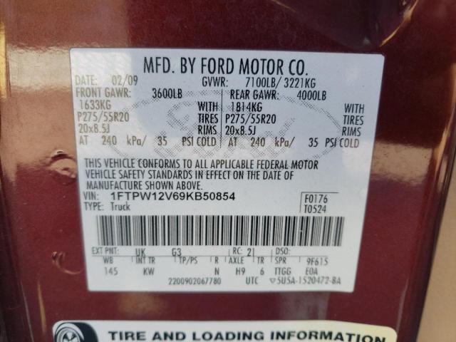 Photo 11 VIN: 1FTPW12V69KB50854 - FORD F-150 