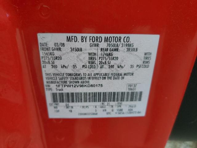 Photo 11 VIN: 1FTPW12V98KD80175 - FORD F150 SUPER 