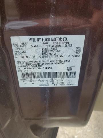 Photo 11 VIN: 1FTPW12VX8KB17953 - FORD F150 SUPER 