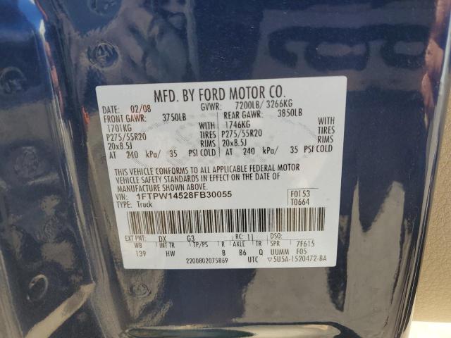 Photo 12 VIN: 1FTPW14528FB30055 - FORD F150 SUPER 