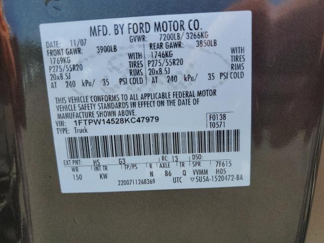 Photo 11 VIN: 1FTPW14528KC47979 - FORD F150 SUPER 