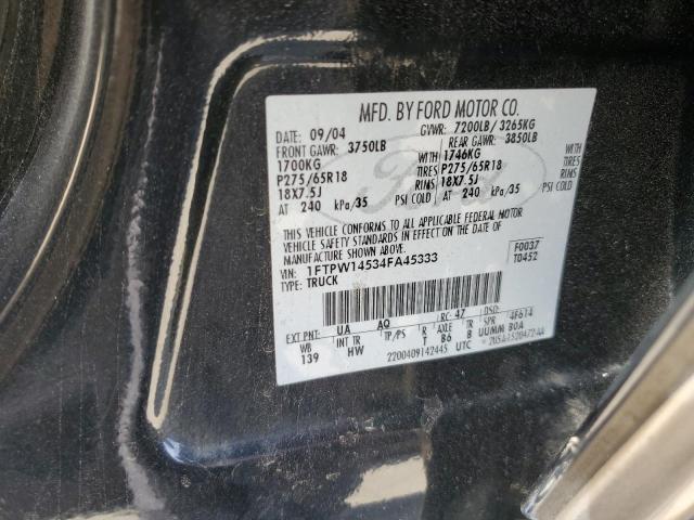 Photo 11 VIN: 1FTPW14534FA45333 - FORD F150 SUPER 