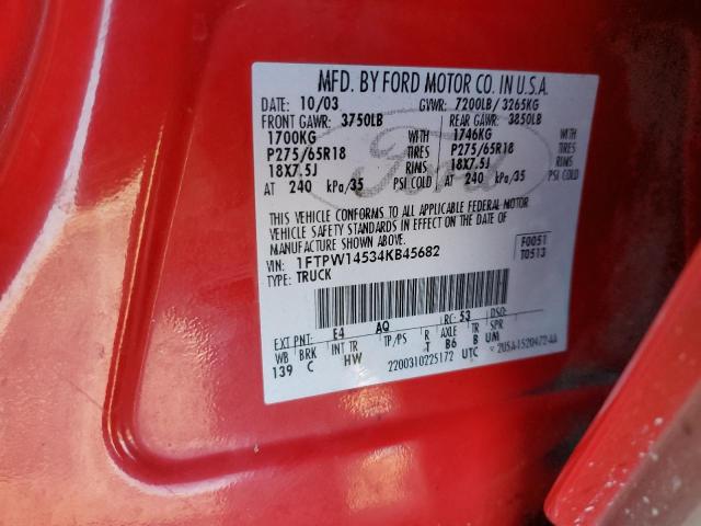 Photo 11 VIN: 1FTPW14534KB45682 - FORD F150 SUPER 
