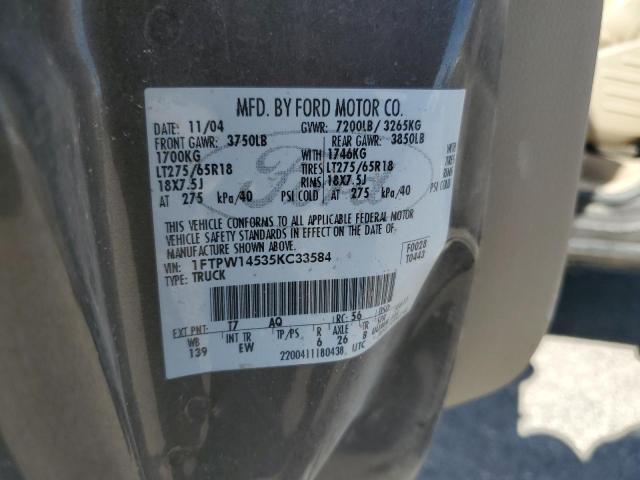 Photo 11 VIN: 1FTPW14535KC33584 - FORD F150 SUPER 