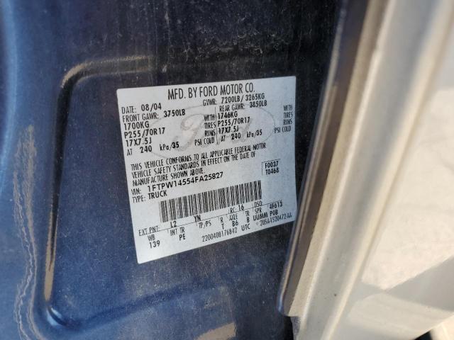 Photo 11 VIN: 1FTPW14554FA25827 - FORD F-150 SUPE 