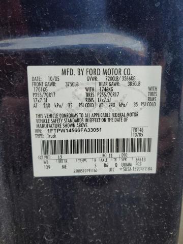 Photo 11 VIN: 1FTPW14566FA33051 - FORD F-150 