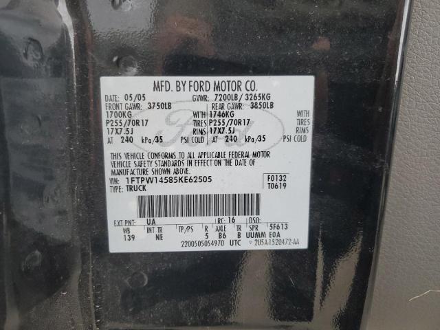 Photo 11 VIN: 1FTPW14585KE62505 - FORD F-150 