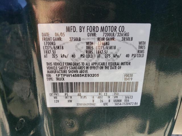 Photo 12 VIN: 1FTPW14585KE93205 - FORD F-150 