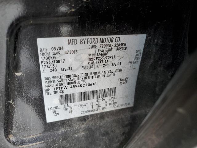 Photo 11 VIN: 1FTPW14594KD10618 - FORD F150 SUPER 