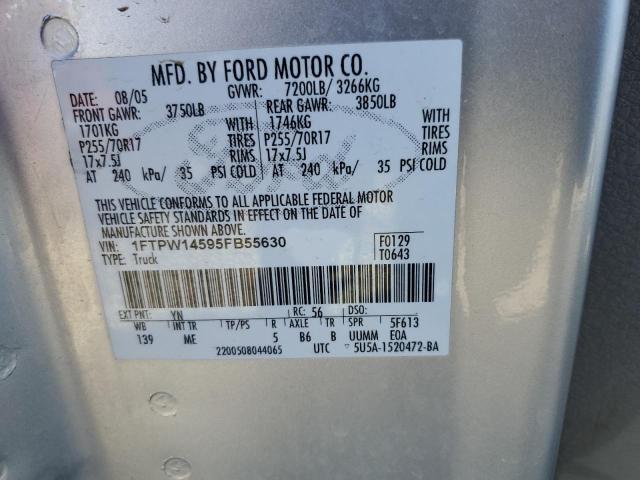 Photo 11 VIN: 1FTPW14595FB55630 - FORD F-150 