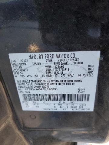 Photo 11 VIN: 1FTPW14595KE98851 - FORD F-150 