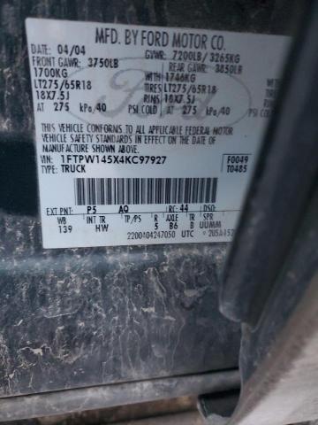 Photo 11 VIN: 1FTPW145X4KC97927 - FORD F-150 