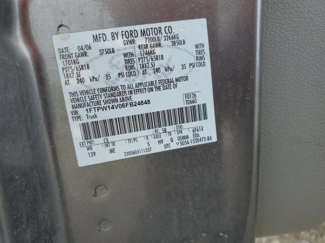 Photo 11 VIN: 1FTPW14V06FB24848 - FORD F150 SUPER 