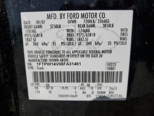 Photo 11 VIN: 1FTPW14V08FA31461 - FORD F-150 